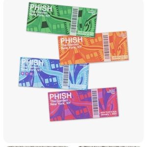 Phish ⭕️ Magnet 🧲 New Years Run 2021 2022 Msg Garden Ticket Lucite Not Pollock